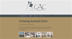Desktop Screenshot of crossinganimalclinic.com